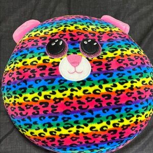 Colorful Leopard Print Plush Pillow